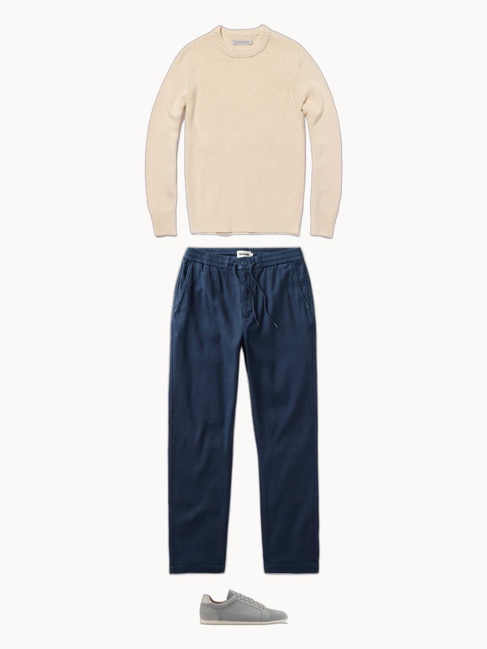 Travel-Day Knit — outfit collage