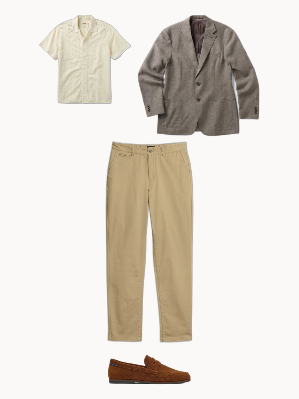 The Check Sportcoat — outfit collage